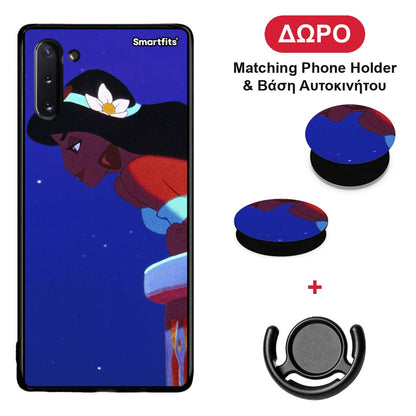 Alladin And Jasmine Love 2 - Samsung Galaxy Note 10 θήκη + Δώρο Phone Holder & Βάση Αυτοκινήτου