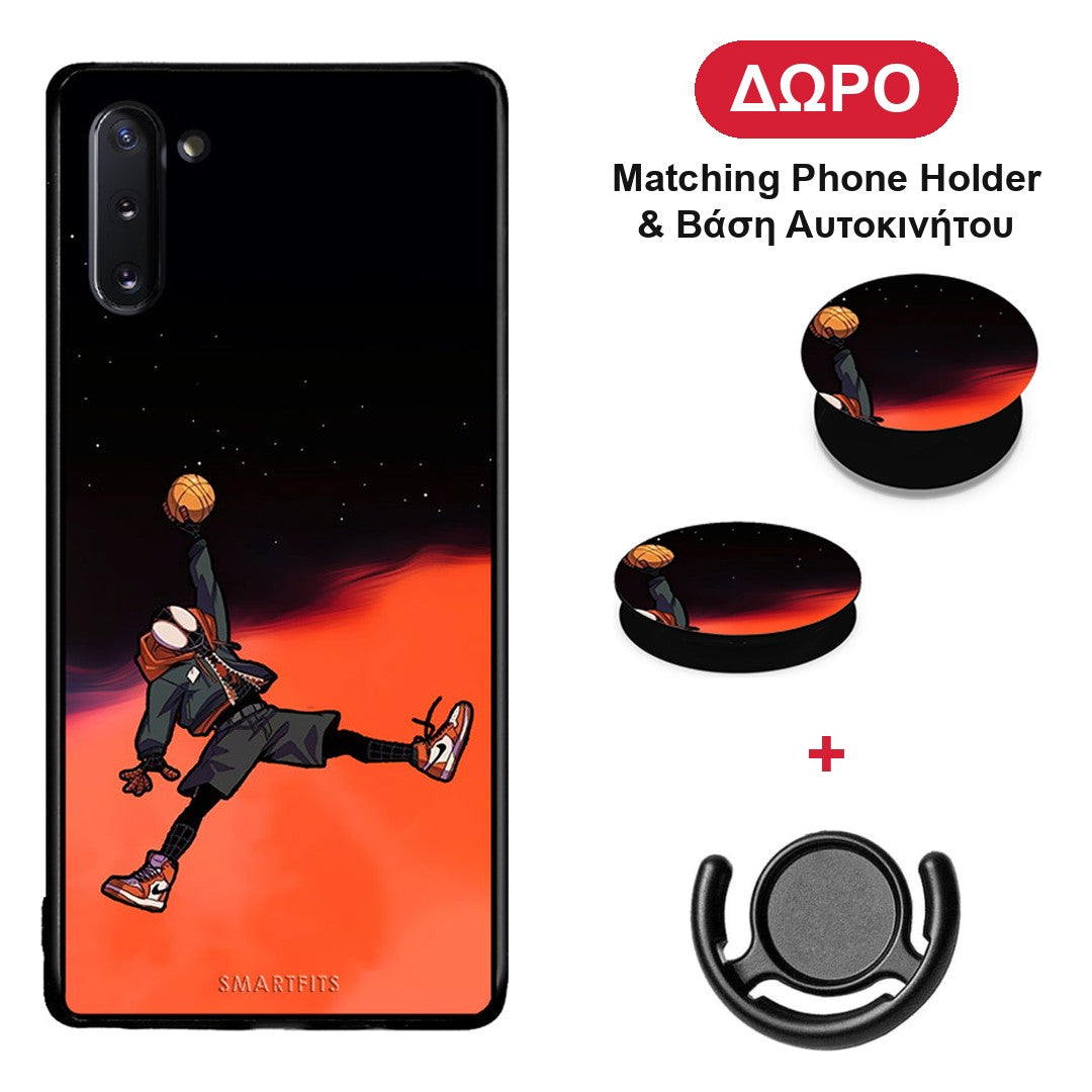 Basketball Hero - Samsung Galaxy Note 10 θήκη + Δώρο Phone Holder & Βάση Αυτοκινήτου