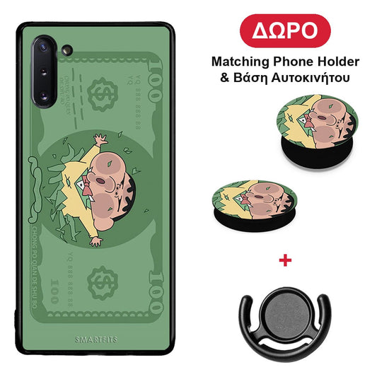 Big Money - Samsung Galaxy Note 10 θήκη + Δώρο Phone Holder & Βάση Αυτοκινήτου