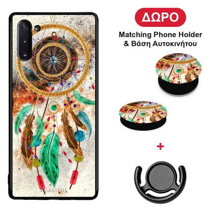 Boho DreamCatcher - Samsung Galaxy Note 10 θήκη + Δώρο Phone Holder & Βάση Αυτοκινήτου
