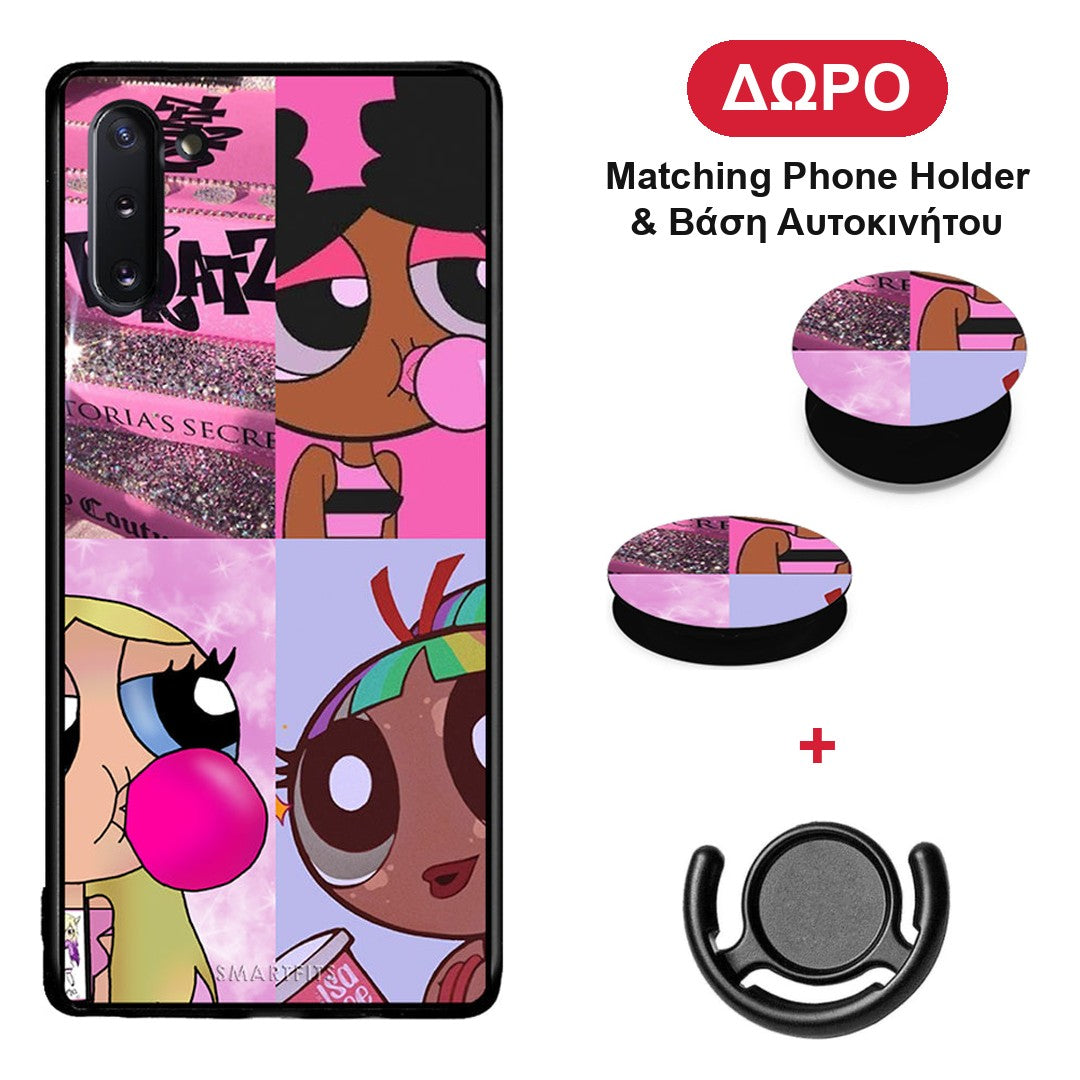 Bubble Girls - Samsung Galaxy Note 10 θήκη + Δώρο Phone Holder & Βάση Αυτοκινήτου