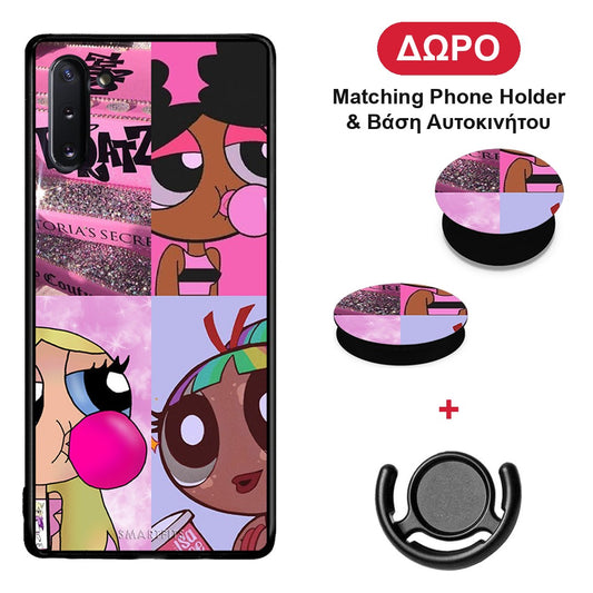Bubble Girls - Samsung Galaxy Note 10 θήκη + Δώρο Phone Holder & Βάση Αυτοκινήτου