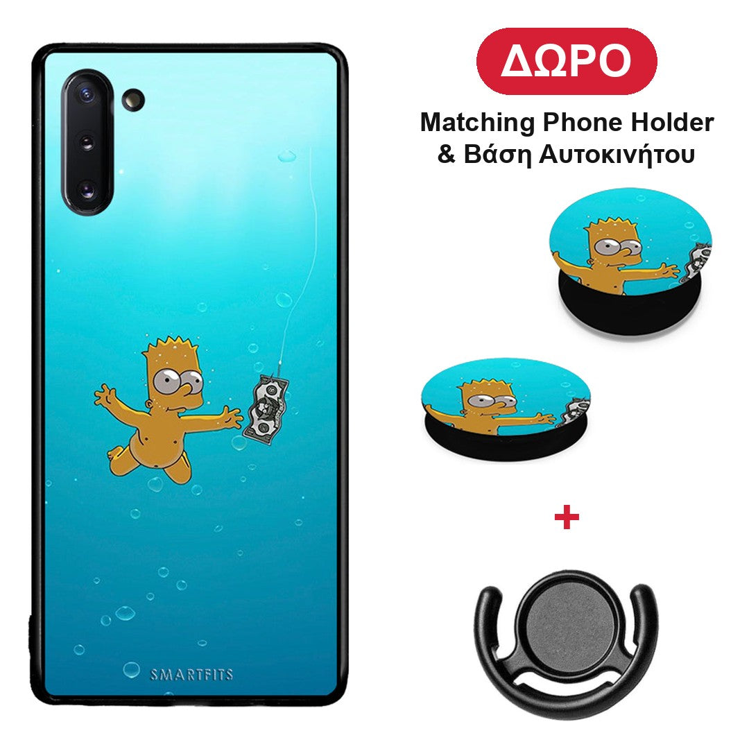 Chasing Money - Samsung Galaxy Note 10 θήκη + Δώρο Phone Holder & Βάση Αυτοκινήτου