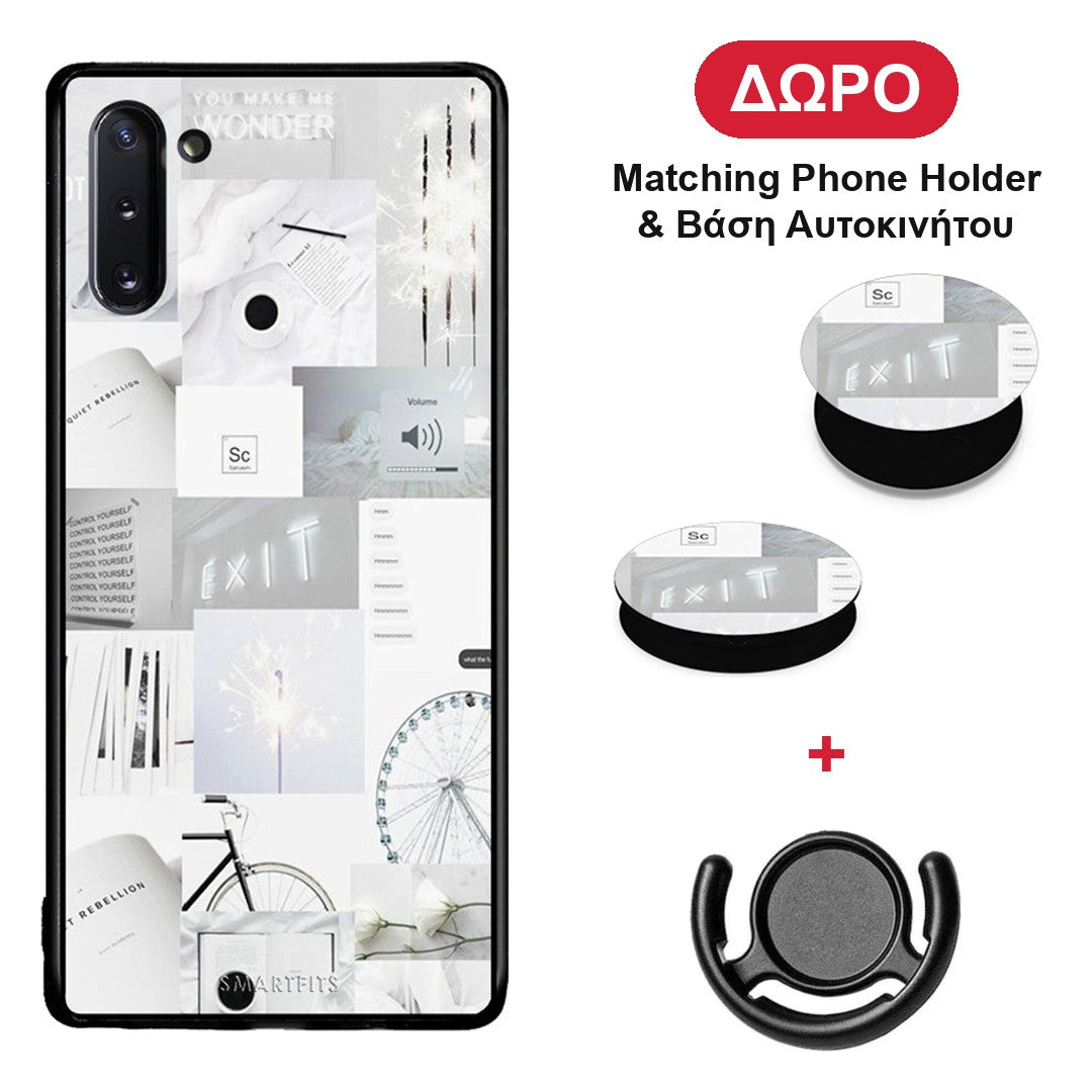 Collage Make Me Wonder - Samsung Galaxy Note 10 θήκη + Δώρο Phone Holder & Βάση Αυτοκινήτου