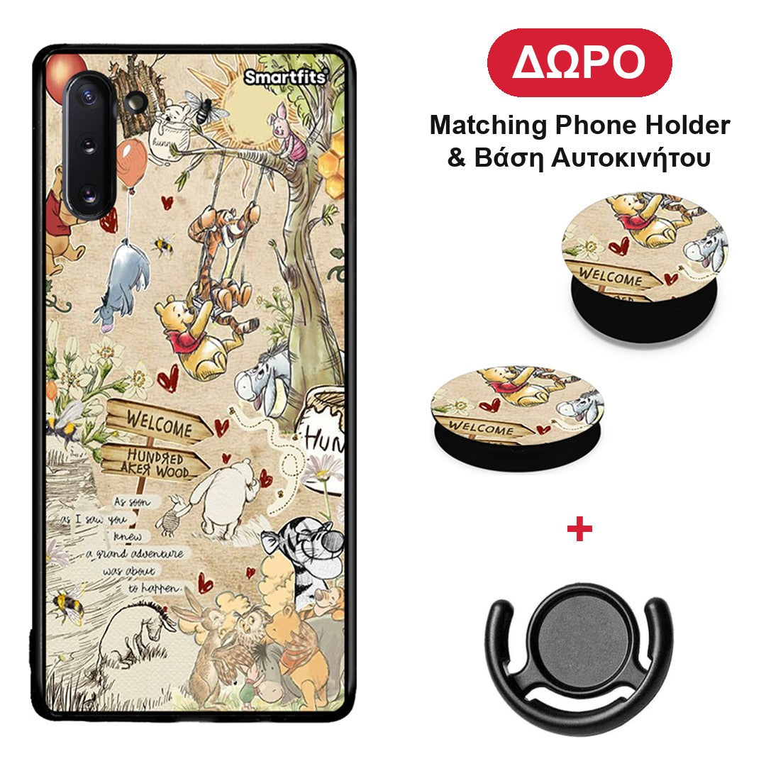 Happy Friends - Samsung Galaxy Note 10 θήκη + Δώρο Phone Holder & Βάση Αυτοκινήτου