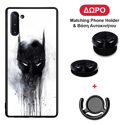 Hero Paint Bat - Samsung Galaxy Note 10 θήκη + Δώρο Phone Holder & Βάση Αυτοκινήτου