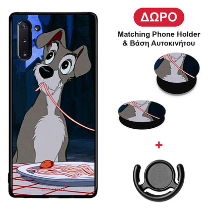 Lady And Tramp 1 - Samsung Galaxy Note 10 θήκη + Δώρο Phone Holder & Βάση Αυτοκινήτου