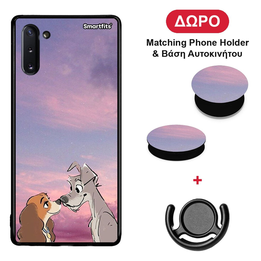 Lady And Tramp - Samsung Galaxy Note 10 θήκη + Δώρο Phone Holder & Βάση Αυτοκινήτου