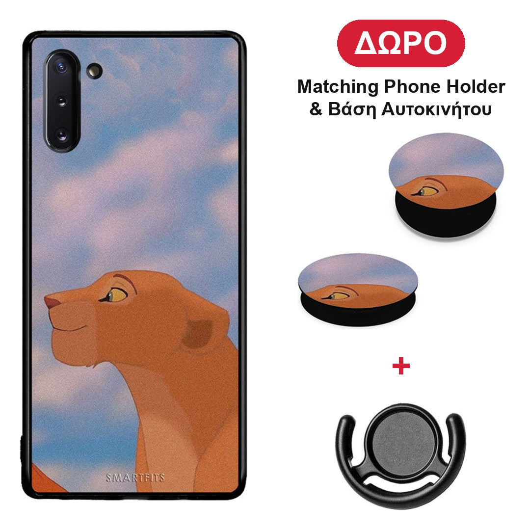 Lion Love 2 - Samsung Galaxy Note 10 θήκη + Δώρο Phone Holder & Βάση Αυτοκινήτου
