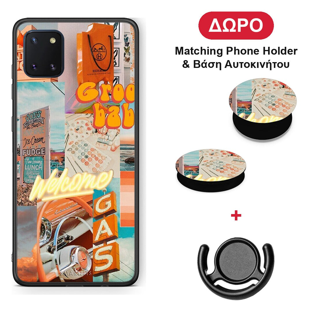 Groovy Babe - Samsung Galaxy Note 10 Lite θήκη + Δώρο Phone Holder & Βάση Αυτοκινήτου
