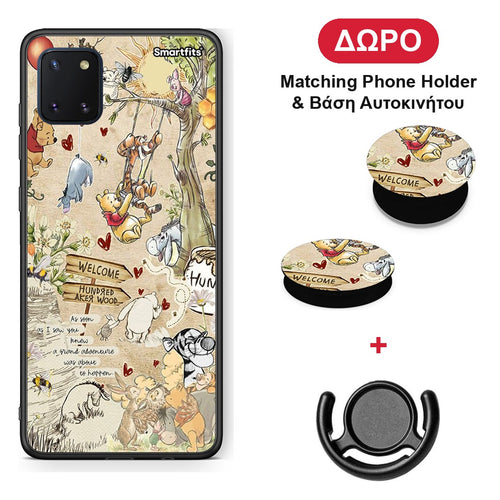 Happy Friends - Samsung Galaxy Note 10 Lite θήκη + Δώρο Phone Holder & Βάση Αυτοκινήτου
