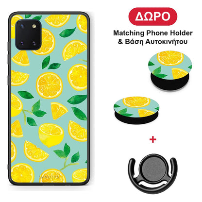 Lemons - Samsung Galaxy Note 10 Lite θήκη + Δώρο Phone Holder & Βάση Αυτοκινήτου