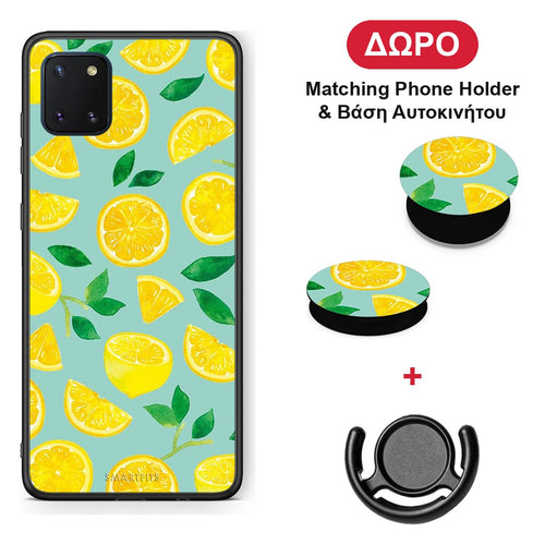 Lemons - Samsung Galaxy Note 10 Lite θήκη + Δώρο Phone Holder & Βάση Αυτοκινήτου
