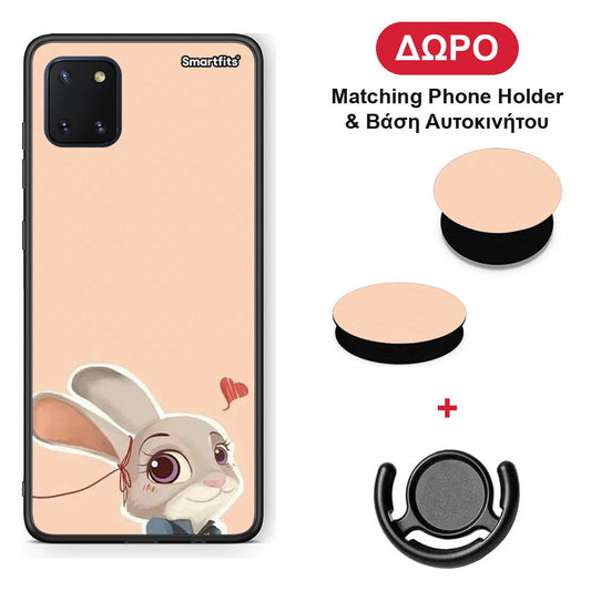 Nick Wilde And Judy Hopps Love 2 - Samsung Galaxy Note 10 Lite θήκη + Δώρο Phone Holder & Βάση Αυτοκινήτου