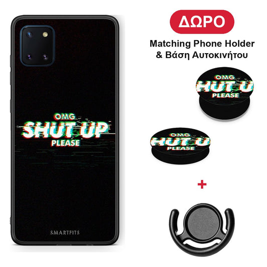 OMG ShutUp - Samsung Galaxy Note 10 Lite θήκη + Δώρο Phone Holder & Βάση Αυτοκινήτου
