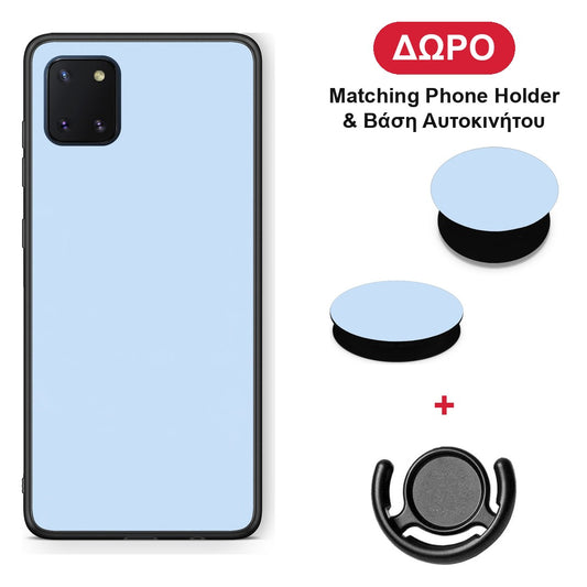 Powder Blue - Samsung Galaxy Note 10 Lite θήκη + Δώρο Phone Holder & Βάση Αυτοκινήτου