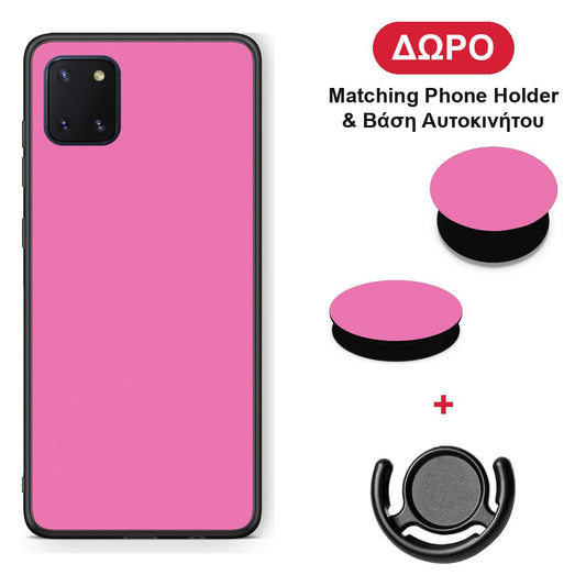 Rose Pink - Samsung Galaxy Note 10 Lite θήκη + Δώρο Phone Holder & Βάση Αυτοκινήτου