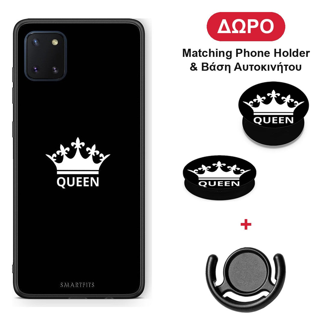 Valentine Queen - Samsung Galaxy Note 10 Lite θήκη + Δώρο Phone Holder & Βάση Αυτοκινήτου