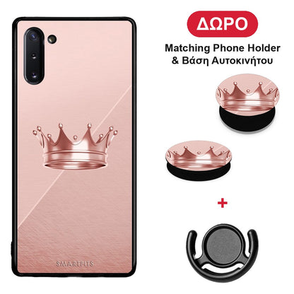 Minimal Crown - Samsung Galaxy Note 10 θήκη + Δώρο Phone Holder & Βάση Αυτοκινήτου