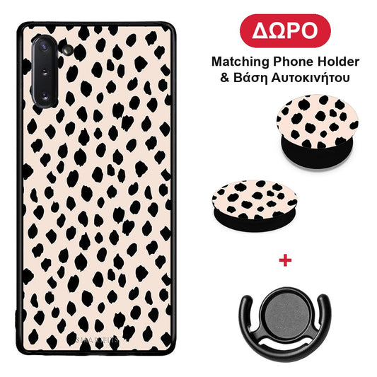 New Polka Dots - Samsung Galaxy Note 10 θήκη + Δώρο Phone Holder & Βάση Αυτοκινήτου
