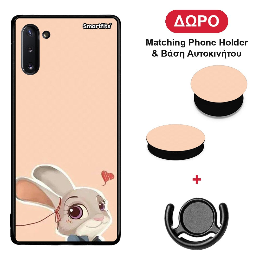 Nick Wilde And Judy Hopps Love 2 - Samsung Galaxy Note 10 θήκη + Δώρο Phone Holder & Βάση Αυτοκινήτου