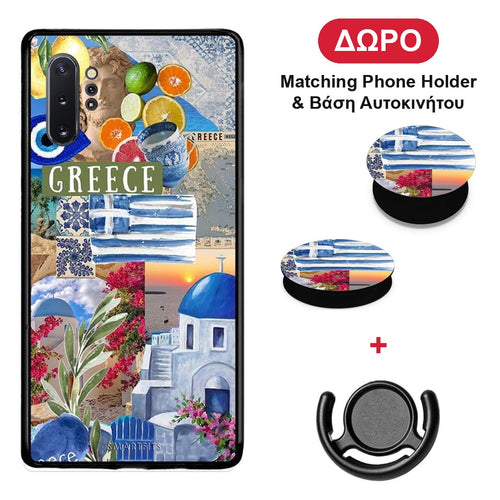 All Greek - Samsung Galaxy Note 10+ θήκη + Δώρο Phone Holder & Βάση Αυτοκινήτου