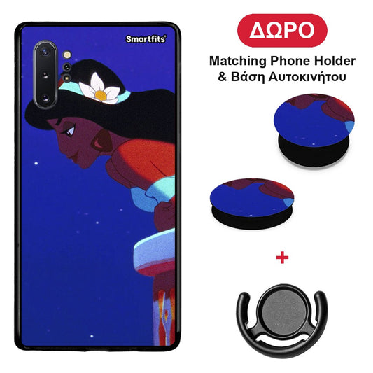 Alladin And Jasmine Love 2 - Samsung Galaxy Note 10+ θήκη + Δώρο Phone Holder & Βάση Αυτοκινήτου