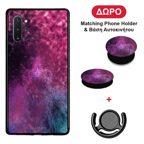 Galactic Aurora - Samsung Galaxy Note 10+ θήκη + Δώρο Phone Holder & Βάση Αυτοκινήτου