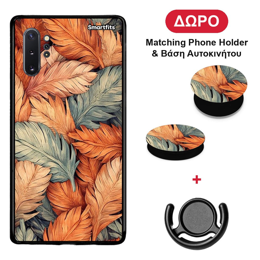 Autumn Leaves - Samsung Galaxy Note 10+ θήκη + Δώρο Phone Holder & Βάση Αυτοκινήτου