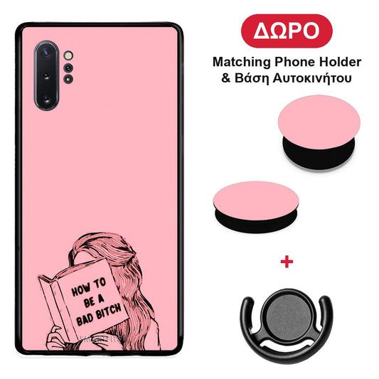 Bad Bitch - Samsung Galaxy Note 10+ θήκη + Δώρο Phone Holder & Βάση Αυτοκινήτου