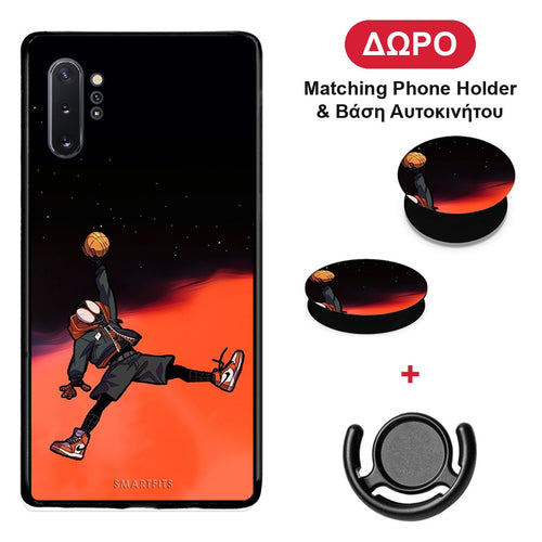 Basketball Hero - Samsung Galaxy Note 10+ θήκη + Δώρο Phone Holder & Βάση Αυτοκινήτου