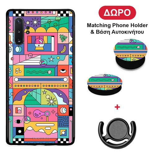 Bubbles Soap - Samsung Galaxy Note 10+ θήκη + Δώρο Phone Holder & Βάση Αυτοκινήτου