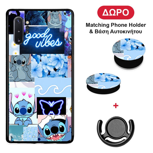 Collage Good Vibes - Samsung Galaxy Note 10+ θήκη + Δώρο Phone Holder & Βάση Αυτοκινήτου