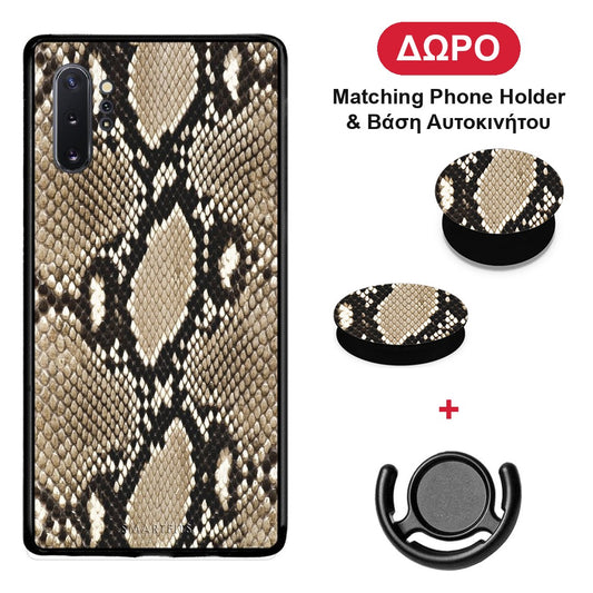 Animal Fashion Snake - Samsung Galaxy Note 10+ θήκη + Δώρο Phone Holder & Βάση Αυτοκινήτου