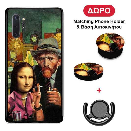 Funny Art - Samsung Galaxy Note 10+ θήκη + Δώρο Phone Holder & Βάση Αυτοκινήτου