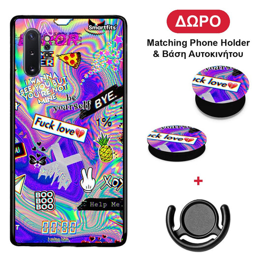 Game Over - Samsung Galaxy Note 10+ θήκη + Δώρο Phone Holder & Βάση Αυτοκινήτου