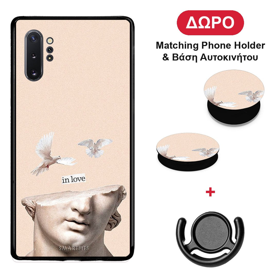 In Love - Samsung Galaxy Note 10+ θήκη + Δώρο Phone Holder & Βάση Αυτοκινήτου