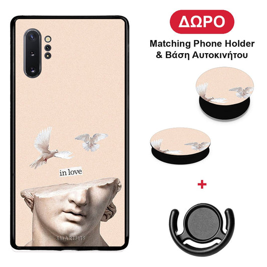 In Love - Samsung Galaxy Note 10+ θήκη + Δώρο Phone Holder & Βάση Αυτοκινήτου
