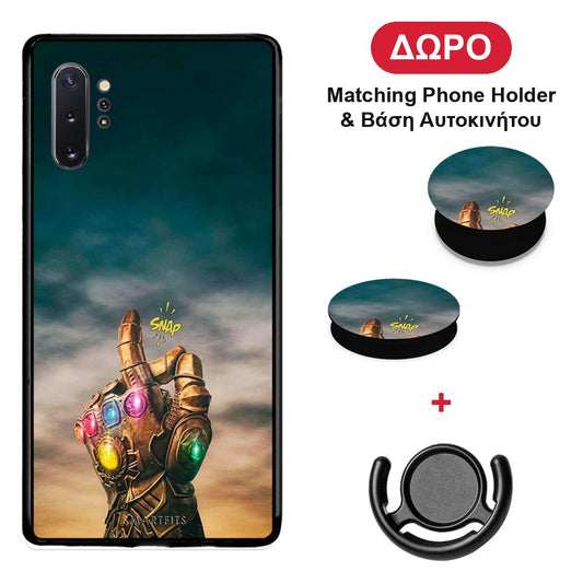 Infinity Snap - Samsung Galaxy Note 10+ θήκη + Δώρο Phone Holder & Βάση Αυτοκινήτου
