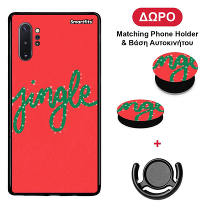 Jingle Xmas - Samsung Galaxy Note 10+ θήκη + Δώρο Phone Holder & Βάση Αυτοκινήτου