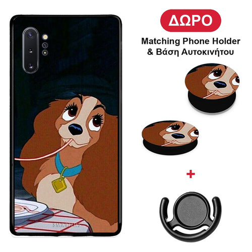 Lady And Tramp 2 - Samsung Galaxy Note 10+ θήκη + Δώρο Phone Holder & Βάση Αυτοκινήτου