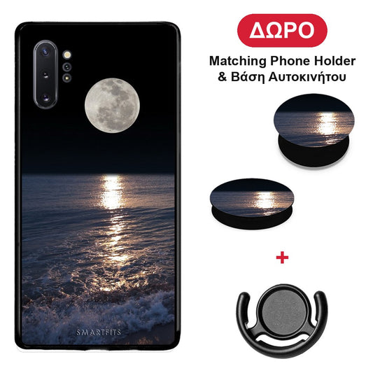 Landscape Moon - Samsung Galaxy Note 10+ θήκη + Δώρο Phone Holder & Βάση Αυτοκινήτου