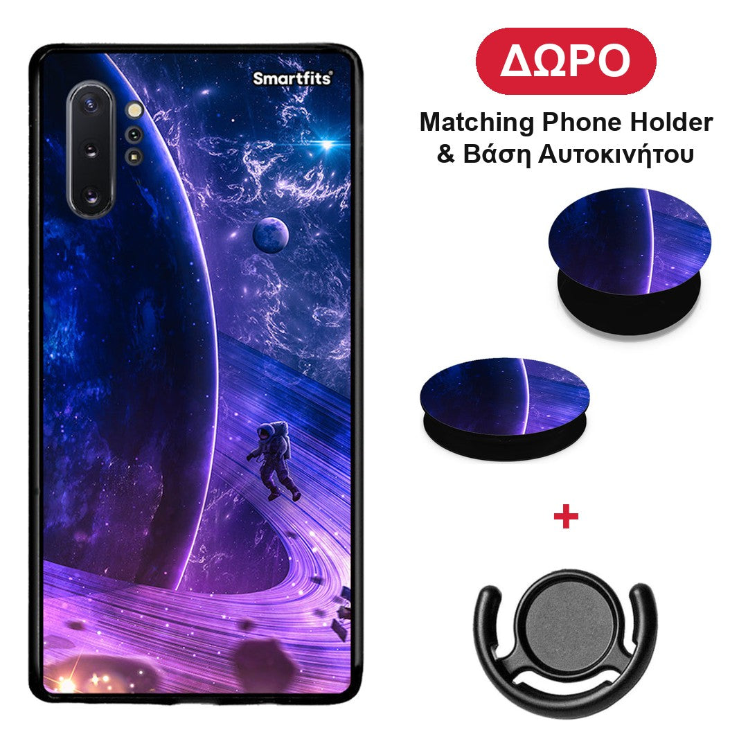 Lost Astronaut - Samsung Galaxy Note 10+ θήκη + Δώρο Phone Holder & Βάση Αυτοκινήτου