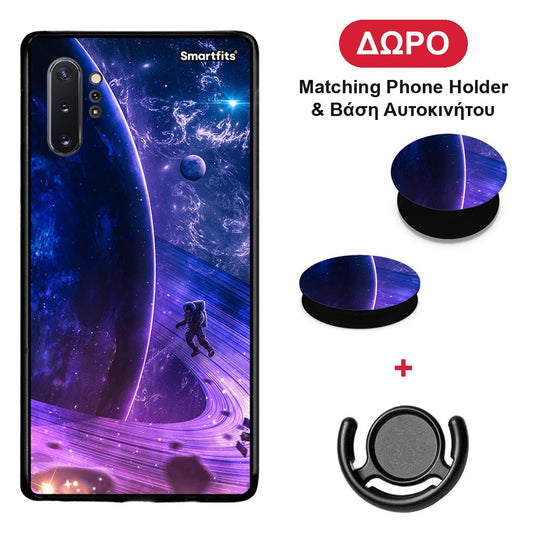 Lost Astronaut - Samsung Galaxy Note 10+ θήκη + Δώρο Phone Holder & Βάση Αυτοκινήτου