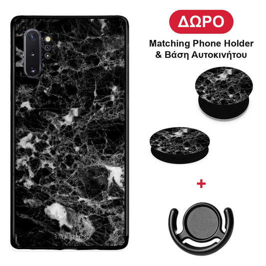 Marble Male - Samsung Galaxy Note 10+ θήκη + Δώρο Phone Holder & Βάση Αυτοκινήτου