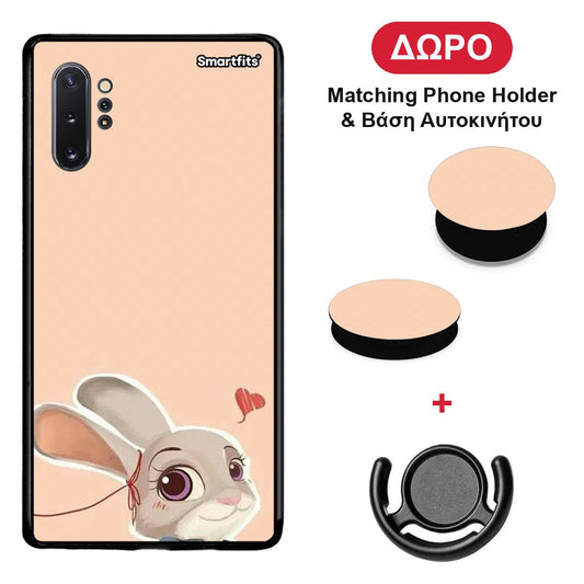 Nick Wilde And Judy Hopps Love 2 - Samsung Galaxy Note 10+ θήκη + Δώρο Phone Holder & Βάση Αυτοκινήτου