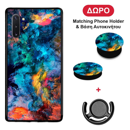 Paint Crayola - Samsung Galaxy Note 10+ θήκη + Δώρο Phone Holder & Βάση Αυτοκινήτου