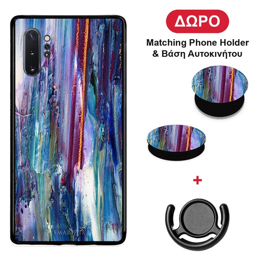 Paint Winter - Samsung Galaxy Note 10+ θήκη + Δώρο Phone Holder & Βάση Αυτοκινήτου