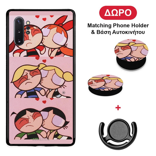 Puff Love - Samsung Galaxy Note 10+ θήκη + Δώρο Phone Holder & Βάση Αυτοκινήτου