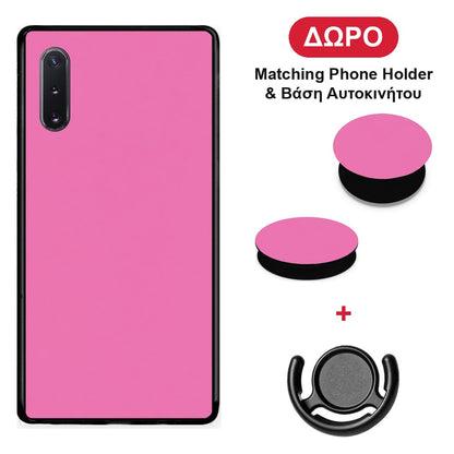 Rose Pink - Samsung Galaxy Note 10+ θήκη + Δώρο Phone Holder & Βάση Αυτοκινήτου
